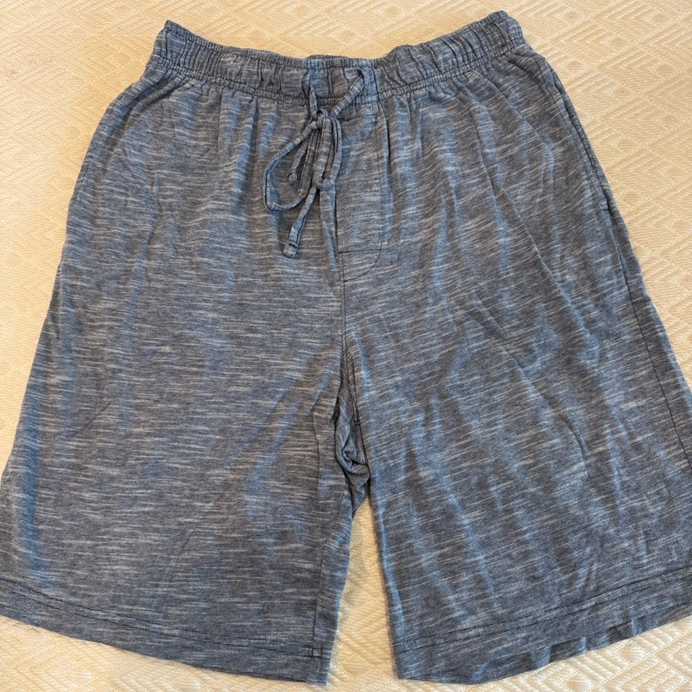 Croft & Barrow Men's Heathered Blue Athletic Shorts